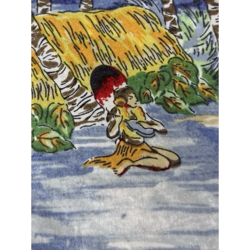 Polo Ralph Lauren Mens Large Shorts Swim Trunks Hawaiian Graphic Print Vintage
